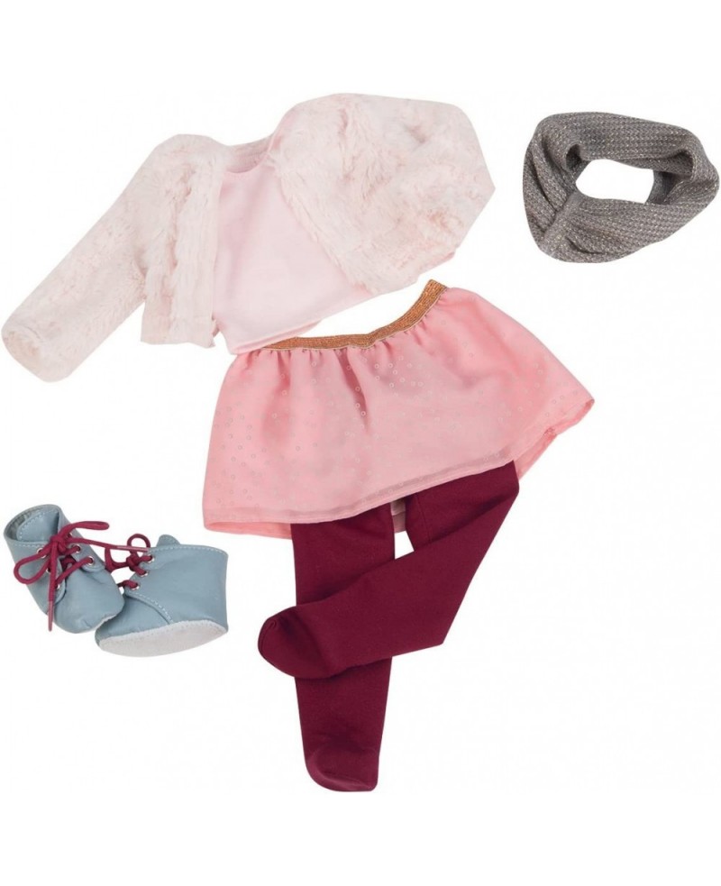 Dolls It's Snow Snuggly White Fur Coat with Skirt Outfit for Dolls 18 $68.81 Dolls