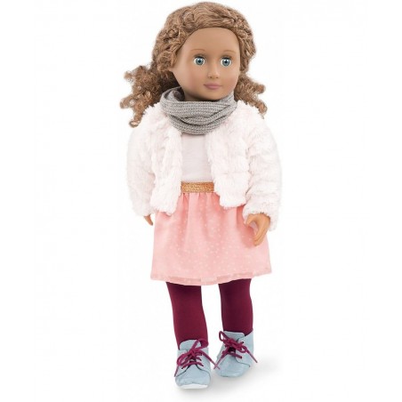 Dolls It's Snow Snuggly White Fur Coat with Skirt Outfit for Dolls 18 $68.81 Dolls