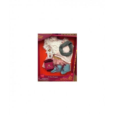 Dolls It's Snow Snuggly White Fur Coat with Skirt Outfit for Dolls 18 $68.81 Dolls