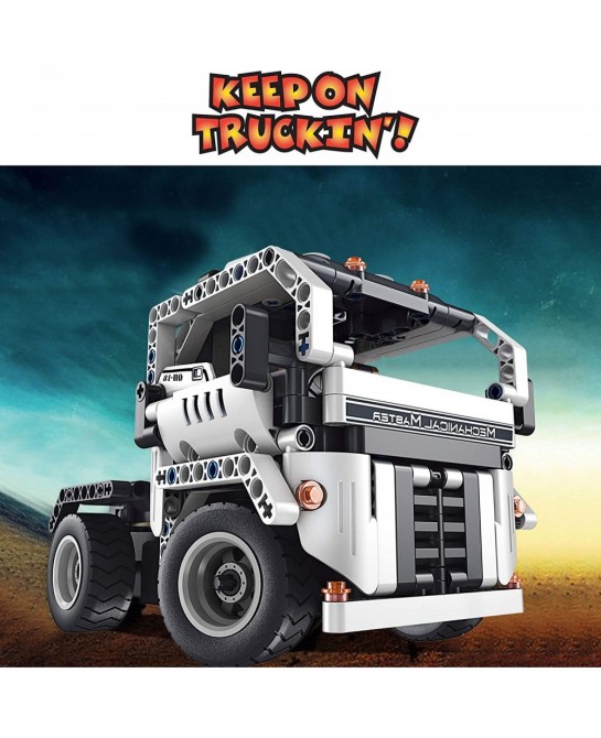 STEM Building Toys for Boys & Girls | 2 in 1 Remote Control Building Kit | Build a Semi -Truck/Cab Over | Early Learning Tech...