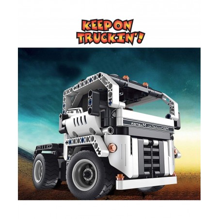 STEM Building Toys for Boys & Girls | 2 in 1 Remote Control Building Kit | Build a Semi -Truck/Cab Over | Early Learning Tech...