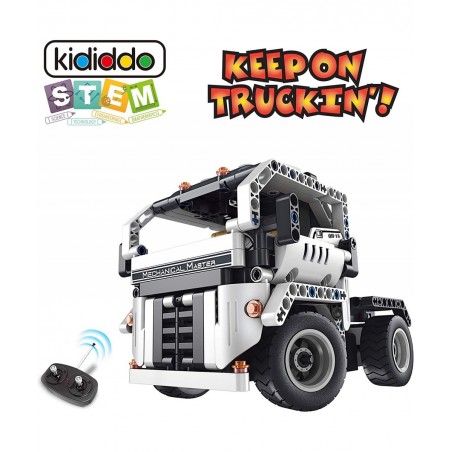 STEM Building Toys for Boys & Girls | 2 in 1 Remote Control Building Kit | Build a Semi -Truck/Cab Over | Early Learning Tech...