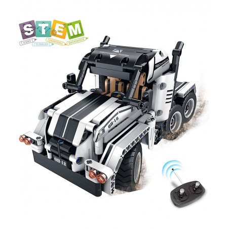 STEM Building Toys for Boys & Girls | 2 in 1 Remote Control Building Kit | Build a Semi -Truck/Cab Over | Early Learning Tech...