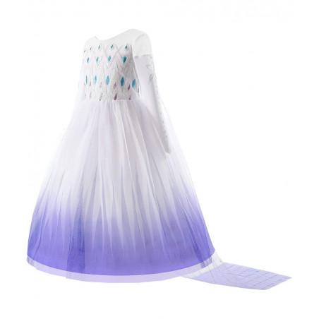 Girls Princess Dress Snow Party Halloween Costume with Accessories $50.23 Kids' Costumes