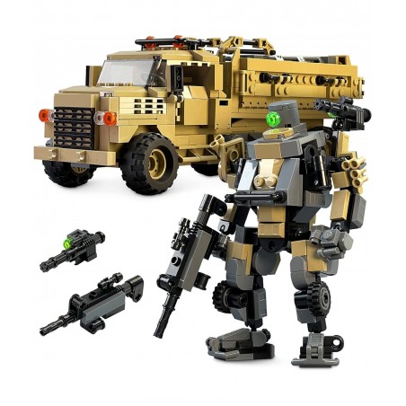 Mecha Frame Armed Forces Stryker Toy Building Sets Robot Mech Armor and Truck Military Cargo MTVR 7001 $104.99 Toy Building Sets