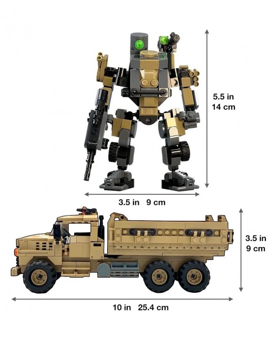 Mecha Frame Armed Forces Stryker Toy Building Sets Robot Mech Armor and Truck Military Cargo MTVR 7001 $104.99 Toy Building Sets