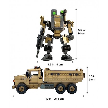 Mecha Frame Armed Forces Stryker Toy Building Sets Robot Mech Armor and Truck Military Cargo MTVR 7001 $104.99 Toy Building Sets