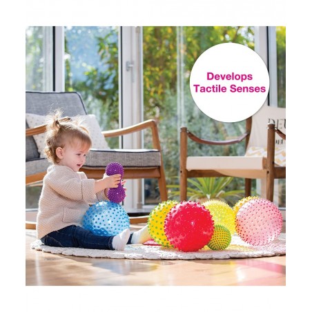Sensory Balls for Baby - Assorted Baby Balls That Help Enhance Gross Motor Skills for Kids Aged 6 Months and Up - Set of 9 Vi...