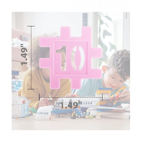220 Pcs Kids Building Blocks Kit Waffle Building Blocks Mini Toddler Basic Blocks Set Interlocking Mini Puzzle Blocks for Kid...