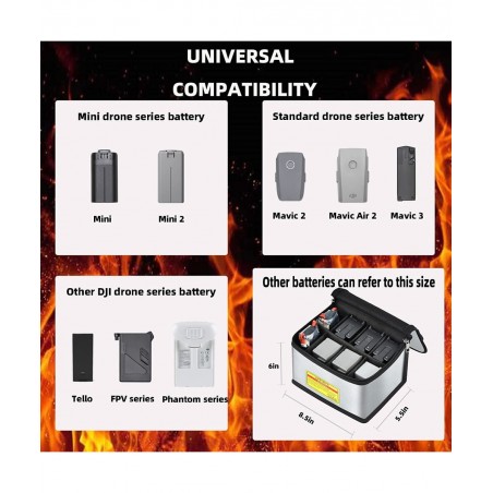 Lipo Battery Bag Fireproof Lipo Safe Storage Charging Batteries Bags for RC Toy Batteries $35.42 Hobby Remote & App Controlle...
