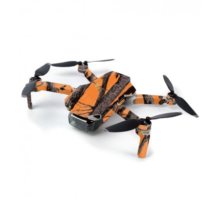 MightySkins Skin for DJI Mavic Mini Portable Drone Quadcopter - Orange Camo | Protective Durable and Unique Vinyl Decal wrap ...