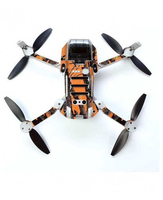 MightySkins Skin for DJI Mavic Mini Portable Drone Quadcopter - Orange Camo | Protective Durable and Unique Vinyl Decal wrap ...