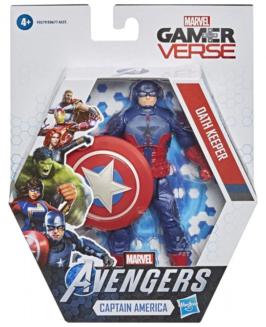Marvel Gamerverse 6-inch Action Figure Toy Captain America Oath Keeper Video Game-Inspired Ages 4 and Up $23.21 Action Figures