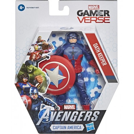 Marvel Gamerverse 6-inch Action Figure Toy Captain America Oath Keeper Video Game-Inspired Ages 4 and Up $23.21 Action Figures