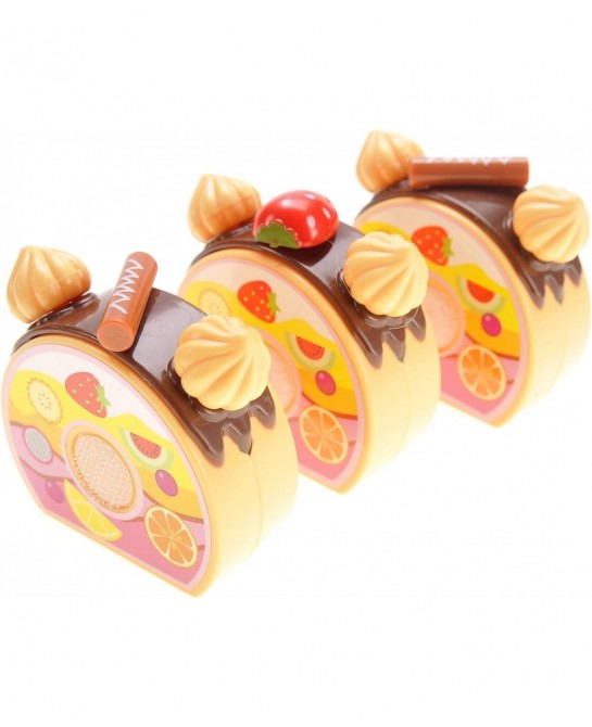 Birthday Cake 75pcs Pretend Play Food Toy Set Blue DIY Stickers $27.58 Toy Kitchen Products
