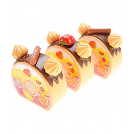Birthday Cake 75pcs Pretend Play Food Toy Set Blue DIY Stickers $27.58 Toy Kitchen Products