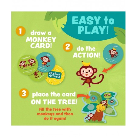 Monkey Around First Game for Toddlers Interactive Play with Parent Ages 2+ $39.68 Board Games