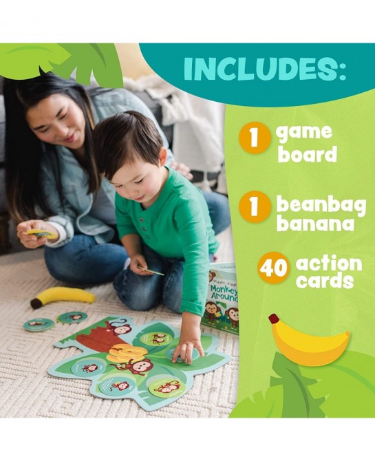Monkey Around First Game for Toddlers Interactive Play with Parent Ages 2+ $39.68 Board Games