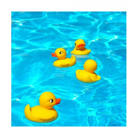 Duck Pond Matching Game for Kids - Includes 20 Plastic Ducks with Numbers and 3’ x 6” Inflatable Pool - Fun Memory Game - Wat...