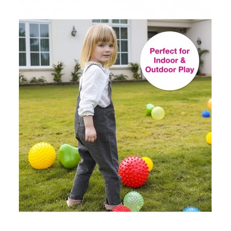 Sensory Balls for Baby - Assorted Baby Balls That Help Enhance Gross Motor Skills for Kids Aged 6 Months and Up - Set of 9 Vi...