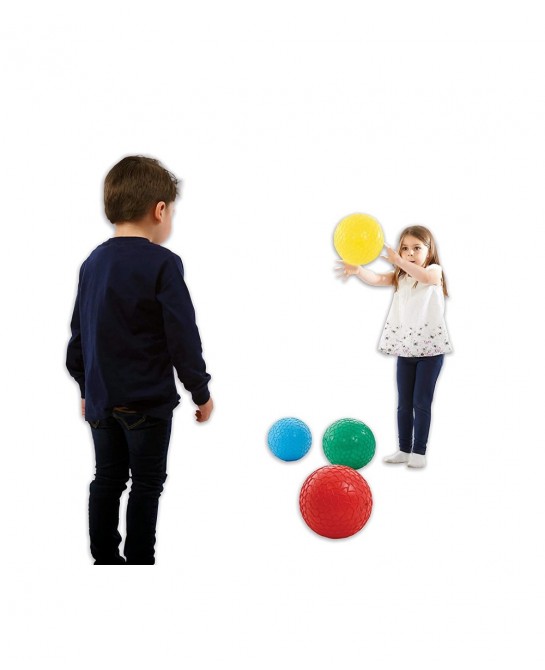 75041 Easy Grip Balls - Set of 4 - Learn To Throw & Catch - Tactile Learning Balls Multicolor $83.20 Balls for Babies & Toddlers
