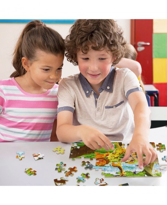 60 Pieces Animal Puzzles Kids Ages 3-5 Wooden Jigsaw Puzzles Montessori Puzzle for Toddler Educational Puzzles Gift for Girls...