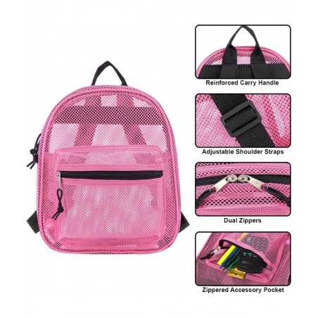 Mini Mesh Backpack for Women Girls for School Beach Toys Pool Swimming Gear Mini Transparent Backpacks $16.10 Sandboxes & Bea...