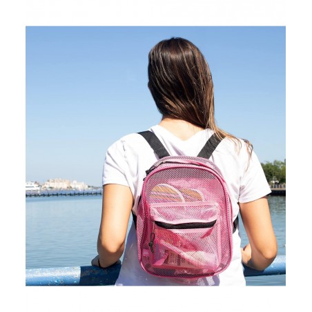 Mini Mesh Backpack for Women Girls for School Beach Toys Pool Swimming Gear Mini Transparent Backpacks $16.10 Sandboxes & Bea...