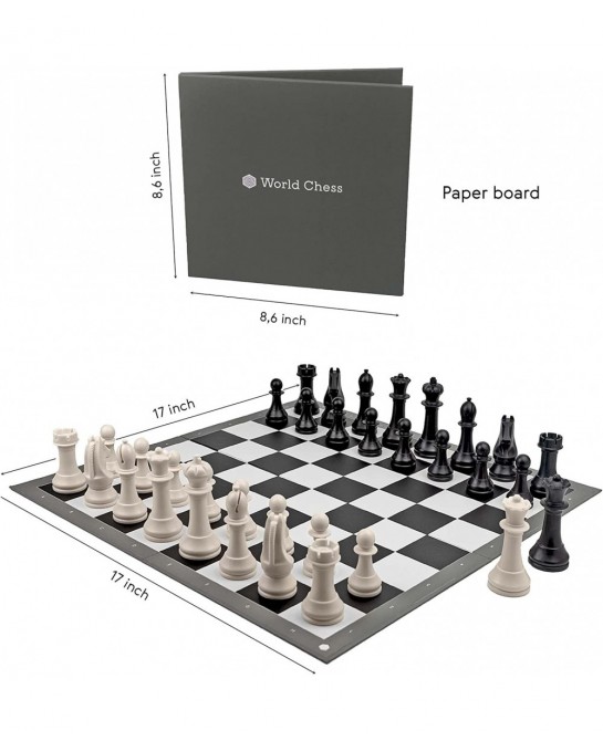 Championship Set Full Official Tournament Extra Queens Unique Sets for Kids and Adults Board Game Weighted Pieces (Extra Quee...