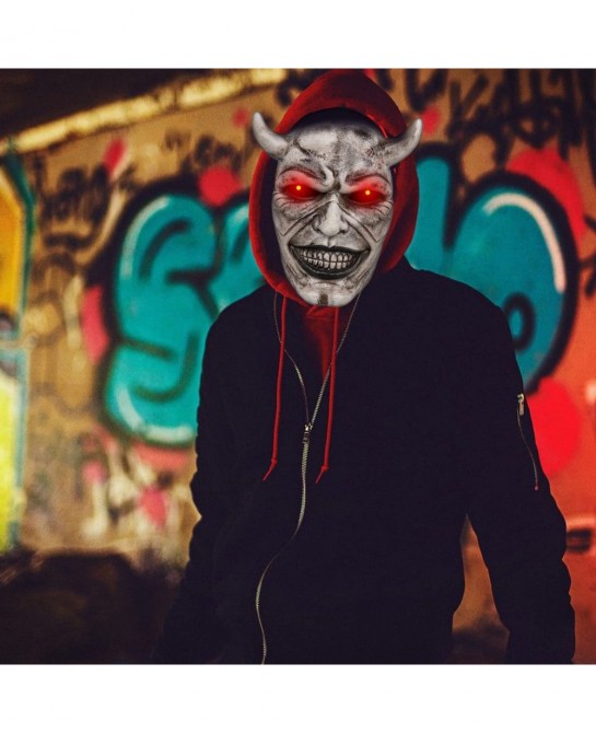 The Black Phone Mask Halloween Glow Latex Horror Mask The Grabber's Creepy Mask Men's Costume Masks Cosplay Masquerade Fancy ...