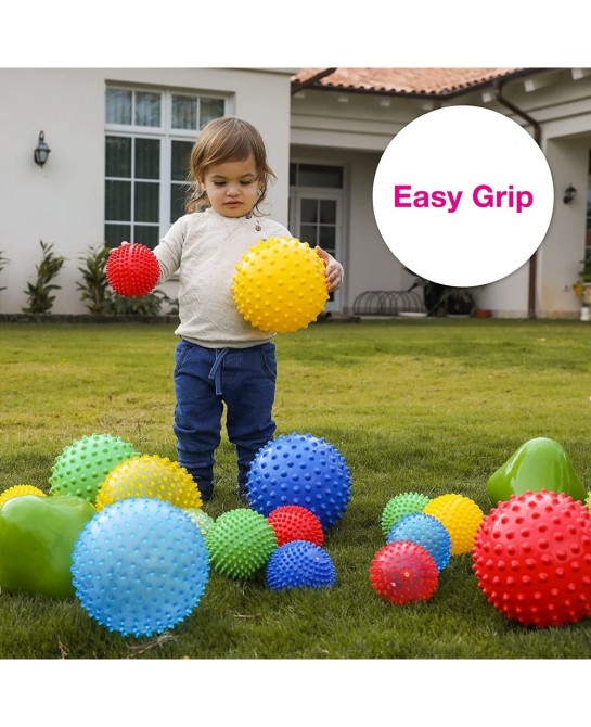 Sensory Balls for Baby - Assorted Baby Balls That Help Enhance Gross Motor Skills for Kids Aged 6 Months and Up - Set of 9 Vi...