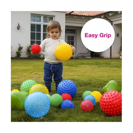 Sensory Balls for Baby - Assorted Baby Balls That Help Enhance Gross Motor Skills for Kids Aged 6 Months and Up - Set of 9 Vi...