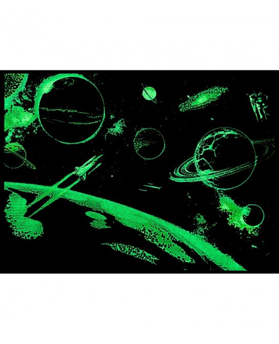 Glow in The Dark Universal Cosmos Adventure 1000 Piece Jigsaw Puzzle 1 000 pcs Puzzle $21.59 Jigsaw Puzzles