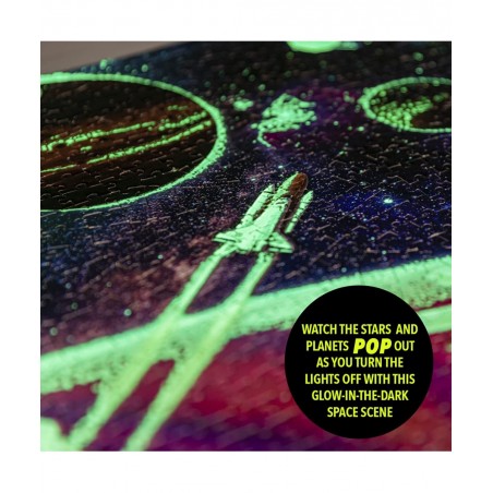 Glow in The Dark Universal Cosmos Adventure 1000 Piece Jigsaw Puzzle 1 000 pcs Puzzle $21.59 Jigsaw Puzzles