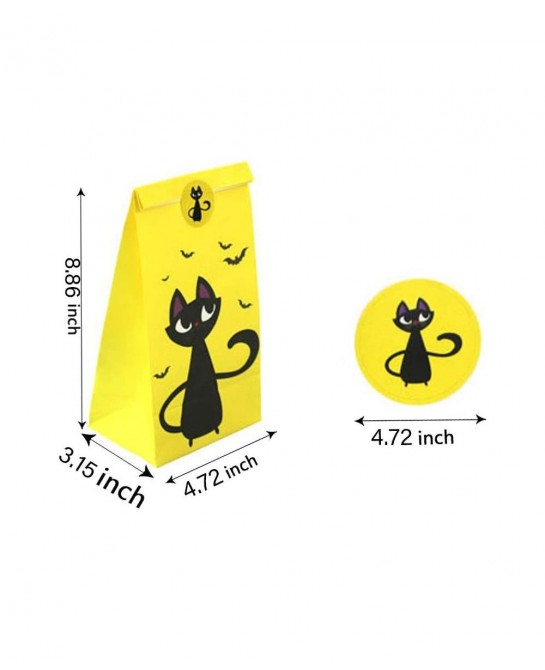 30 Pcs Halloween Treat Bags with Stickers 6 Styles Halloween Candy Bags for Reusable Trick or Treat Halloween Party Favor Bag...