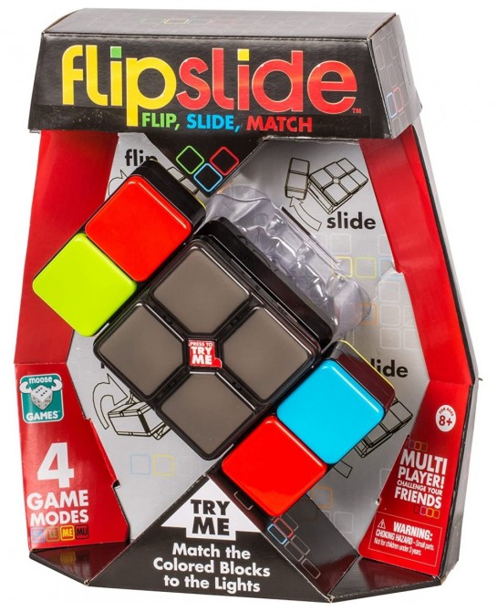 Flipslide Game Electronic Handheld Game | Flip Slide and Match the Colors to Beat the Clock - 4 Game Modes - Multiplayer Fun ...