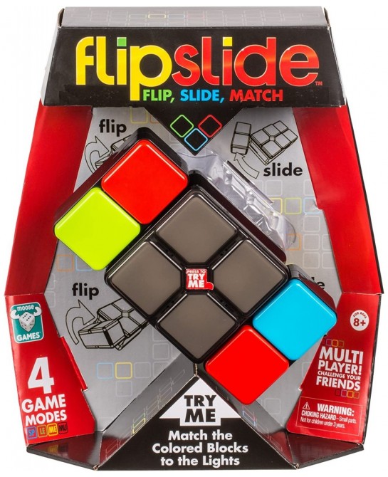 Flipslide Game Electronic Handheld Game | Flip Slide and Match the Colors to Beat the Clock - 4 Game Modes - Multiplayer Fun ...