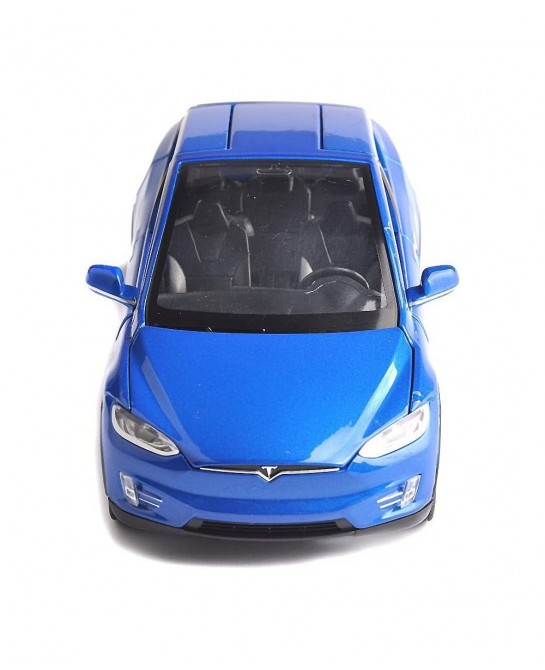 Car Model X 1:32 Scale Alloy diecast Pull Back Electronic Toys with Lights and Music Mini Vehicles Toys for Kids Gift (Blue) ...