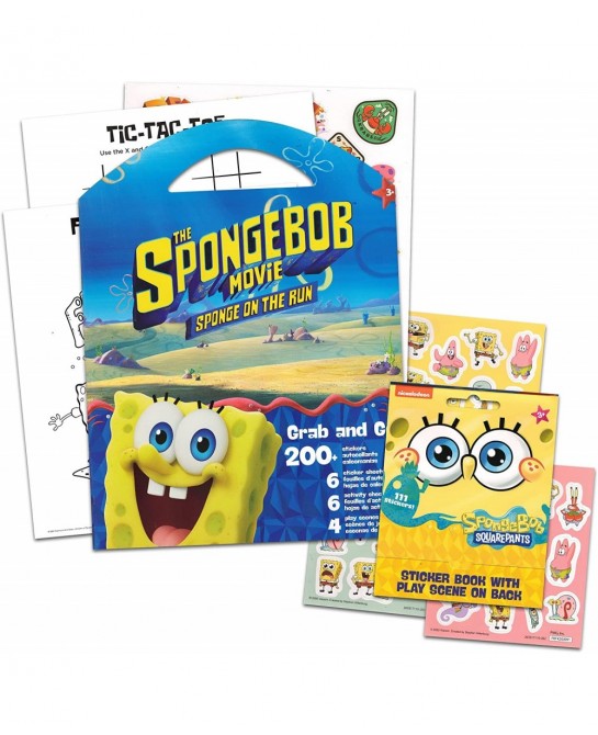 Spongebob Squarepants Sticker Mega Pack ~ 300+ Spongebob Stickers with Activity Sheets and Play Scenes | Spongebob Activity S...