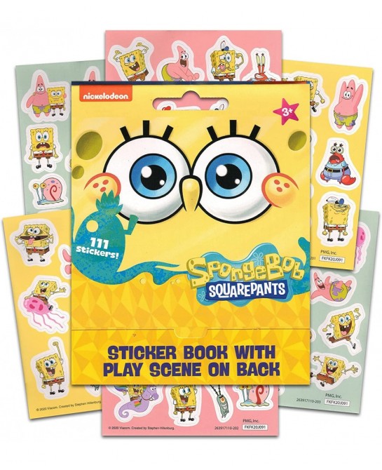 Spongebob Squarepants Sticker Mega Pack ~ 300+ Spongebob Stickers with Activity Sheets and Play Scenes | Spongebob Activity S...