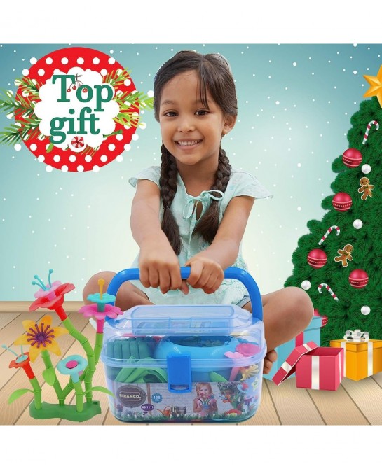 Flower Garden Building Set - Grow up! Fun Stacking Toys for Toddlers and Kids Age 3-6 Year Olds Educational Activity for Pres...