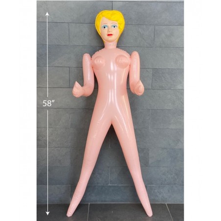 Ginger Inflatable Blow Up Doll for Parties Pranks Bachelor Halloween Birthday Gag Gift Holidays - 58" Inches (Judy) $31.68 Dolls
