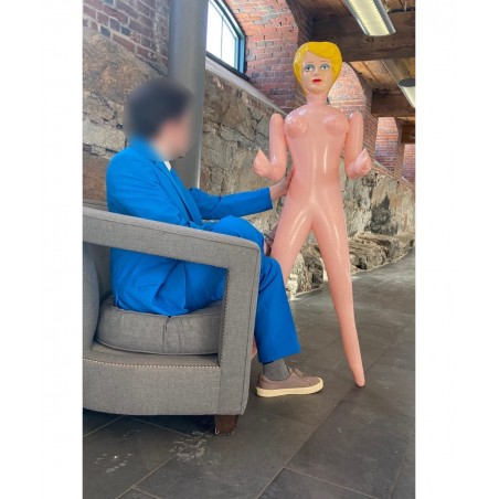 Ginger Inflatable Blow Up Doll for Parties Pranks Bachelor Halloween Birthday Gag Gift Holidays - 58" Inches (Judy) $31.68 Dolls