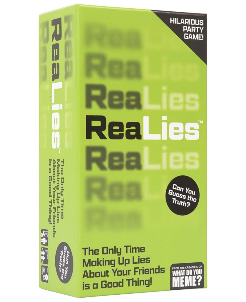 ReaLies – The Hilarious Party Game of Truths and Lies That Tests How Well You Know Your Friends – $25.78 Card Games
