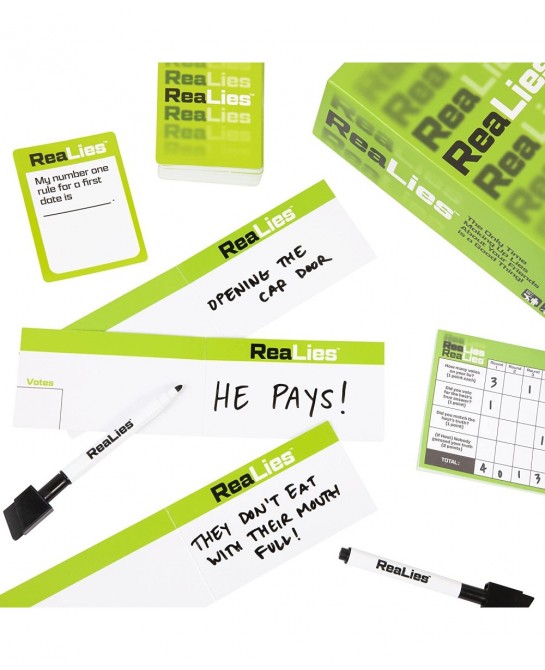 ReaLies – The Hilarious Party Game of Truths and Lies That Tests How Well You Know Your Friends – $25.78 Card Games