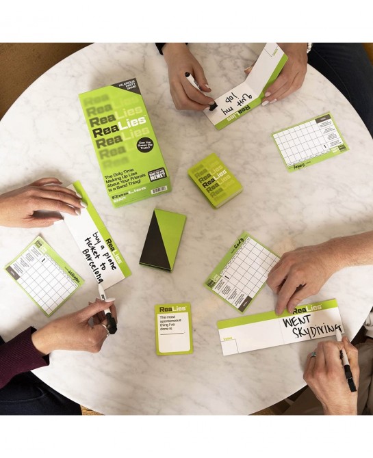 ReaLies – The Hilarious Party Game of Truths and Lies That Tests How Well You Know Your Friends – $25.78 Card Games