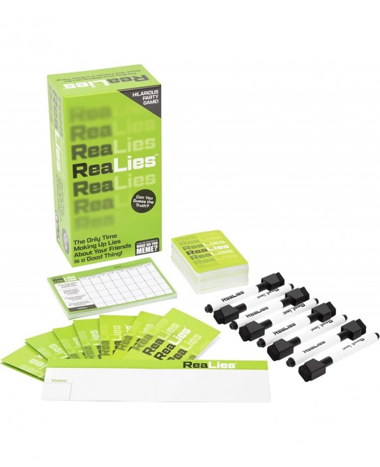 ReaLies – The Hilarious Party Game of Truths and Lies That Tests How Well You Know Your Friends – $25.78 Card Games