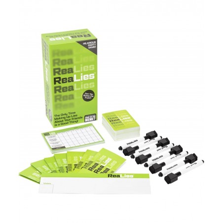 ReaLies – The Hilarious Party Game of Truths and Lies That Tests How Well You Know Your Friends – $25.78 Card Games