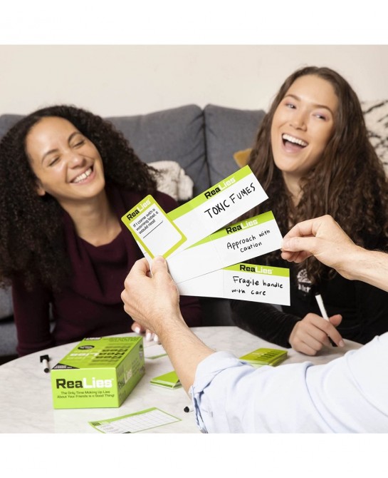 ReaLies – The Hilarious Party Game of Truths and Lies That Tests How Well You Know Your Friends – $25.78 Card Games