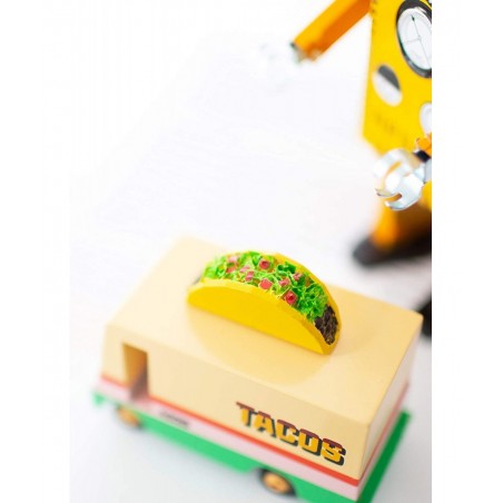 Wooden Cars and Vintage Toys for Kids - CANDYCAR® Food Truck and Stand Collection - Taco Van $38.12 Kids' Play Cars & Race Cars